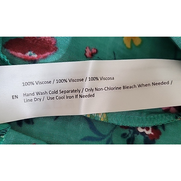 New Floral Tiered Mini Dress Summer‎ Vacation Bridal Shower Bloomcore Size XS - Picture 9 of 11